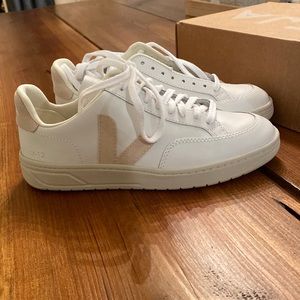 New Veja white shoes